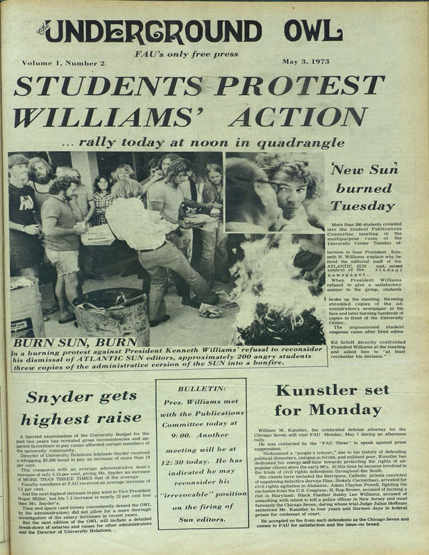 The Underground Owl: Protest for the Atlantic Sun