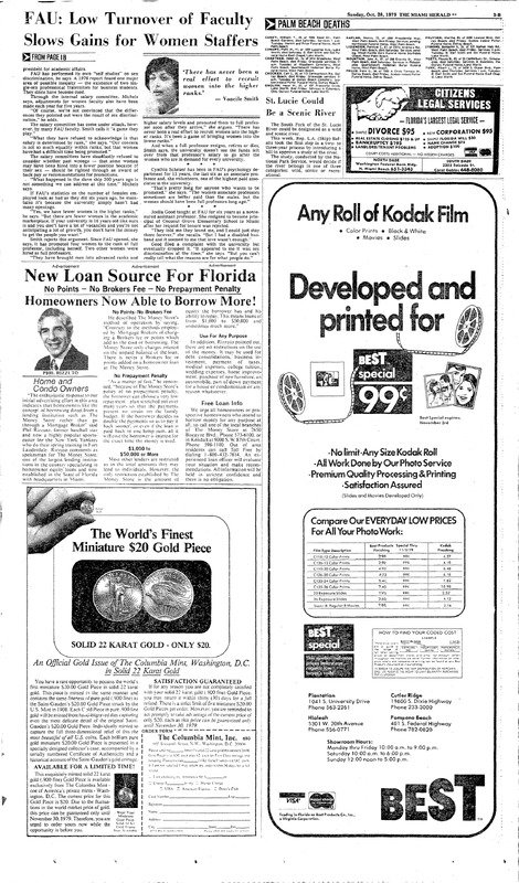 FAU: Low Turnover of Faculty Slows Gains for Women Staffers