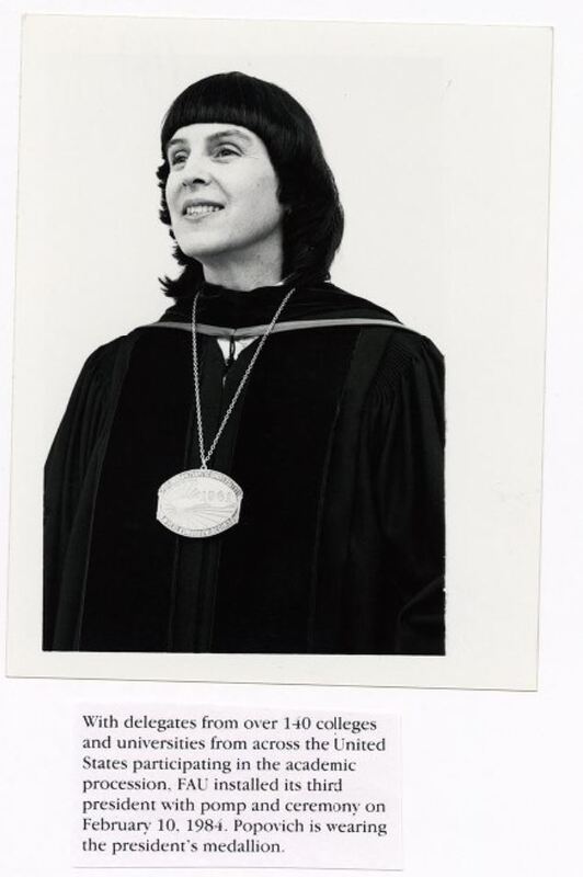 President Helen Popovich inauguration