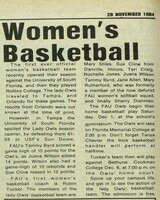 Women's Basketball 1984 Article