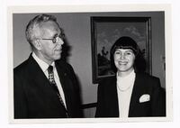 President Helen Popovich with George Elmore