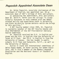 Popovich Appointed Associate Dean 