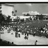 Students on the Quad participating in the Moratorium to End the War in Vietnam