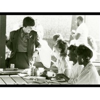 Popovich Talks with Students